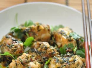 Salteado de Rape con Cilantro y Chile